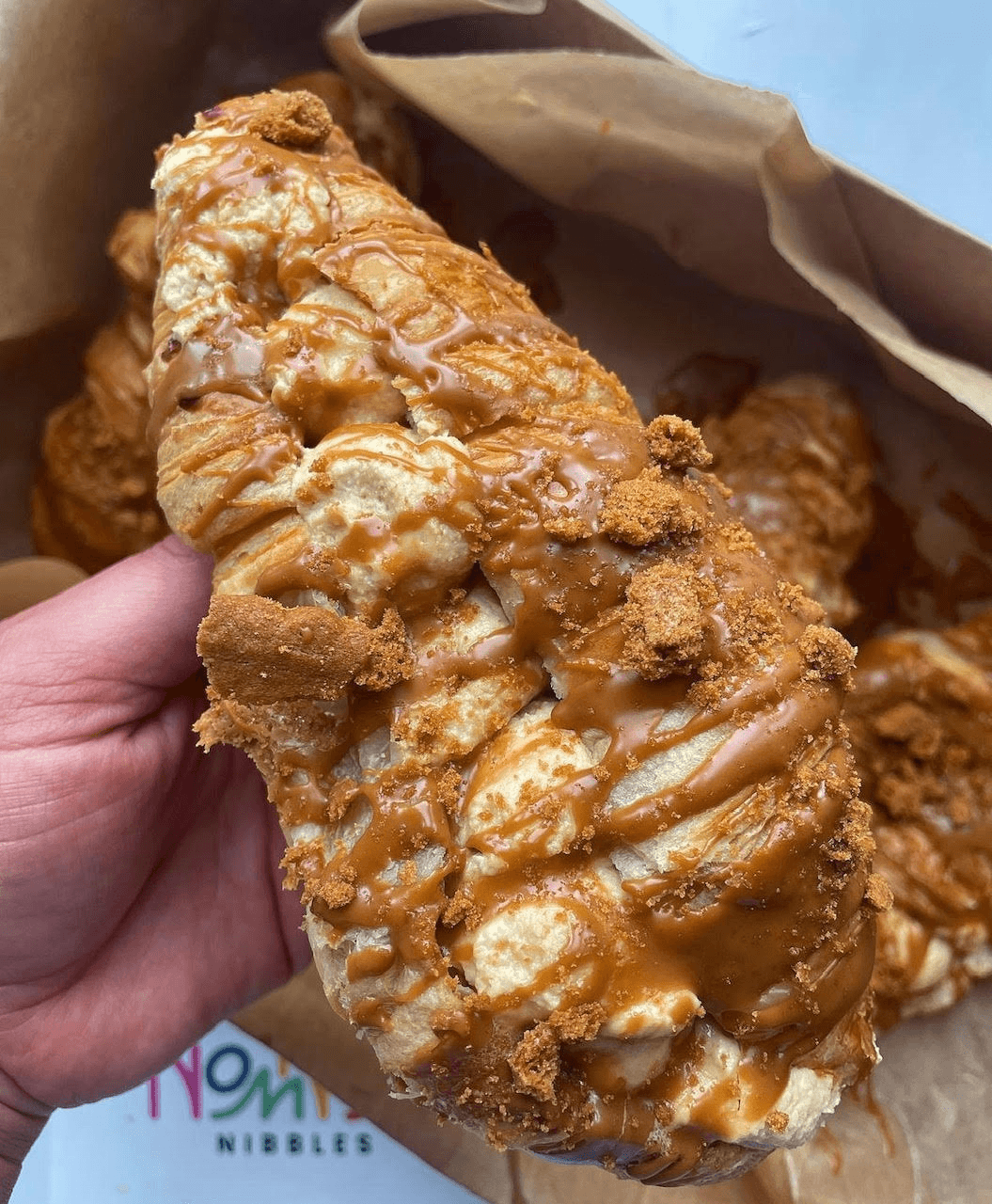 Biscoff flavoured croissant